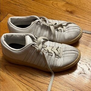 K-Swiss White Casual Sneakers- size 8